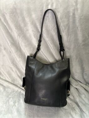 Radley London Witley Black Leather Shoulder Hobo Bag